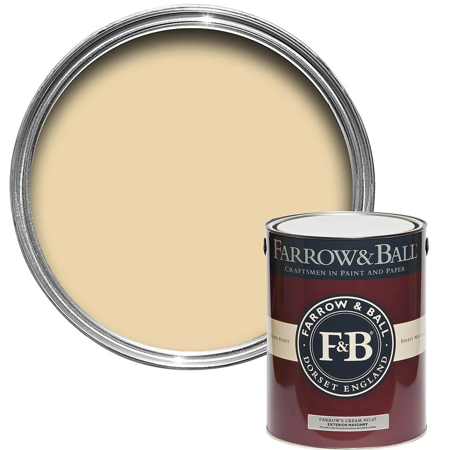 Farrow & Ball Exterior Masonry Paint Farrow's Cream - 5L Farrow & Ball Exterior Masonry Paint Farrow's Cream - 5L -Deals Furniture Store 12804406 8674951868780424