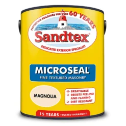 Sandtex® Textured Masonry Paint Magnolia - 5L -Deals Furniture Store 12809198 1904871504810031