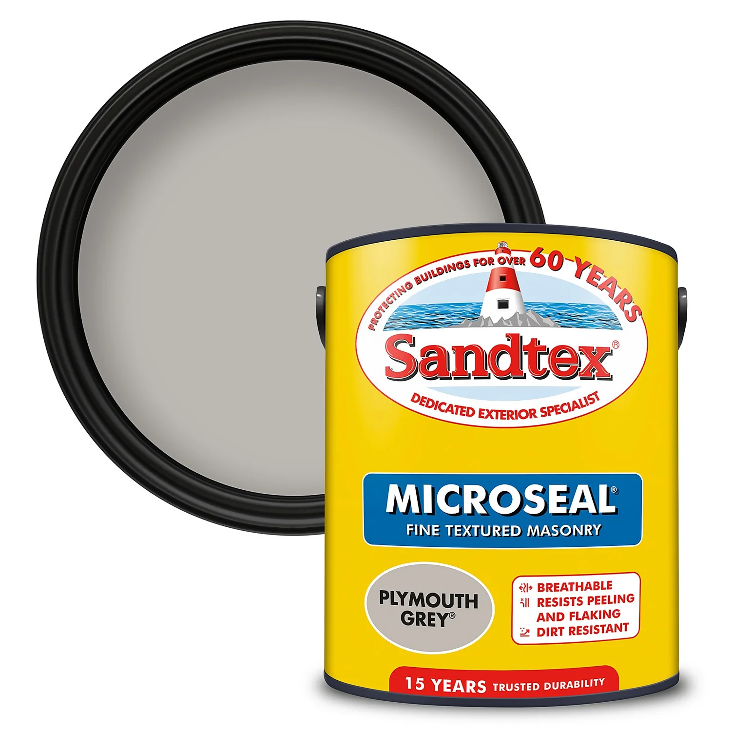 Sandtex® Textured Masonry Paint Plymouth Grey - 5L Sandtex® Textured Masonry Paint Plymouth Grey - 5L -Deals Furniture Store 12813211 1414871565542088