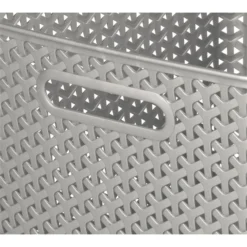 Curver My Style Large Rectangular Plastic Storage Basket - Grey - 18L -Deals Furniture Store 12814518 1804832988746814