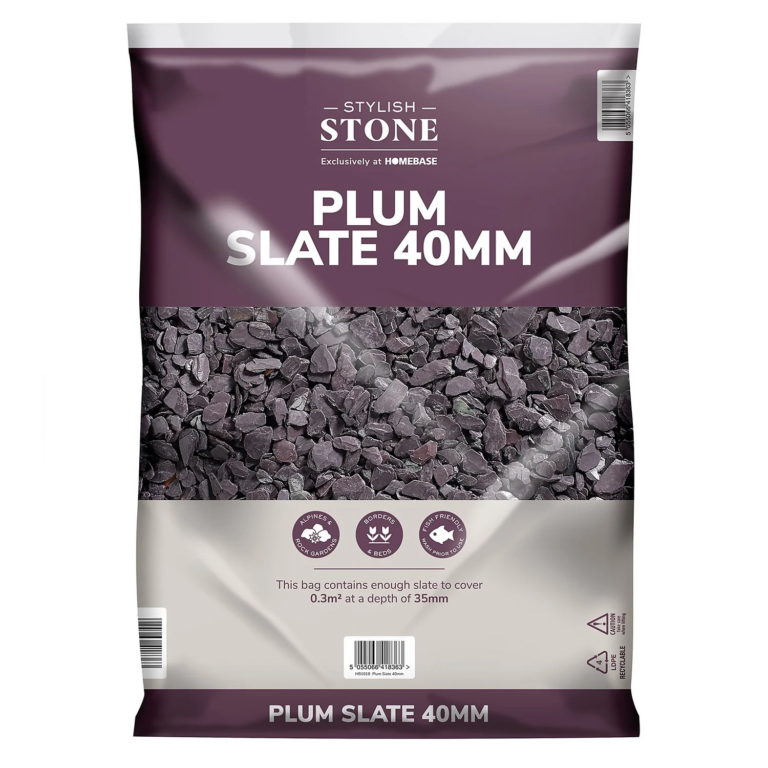 Stylish Stone Plum Slate 40mm - Large Pack - 19kg Stylish Stone Plum Slate 40mm - Large Pack - 19kg -Deals Furniture Store 12815204 5194902949043271