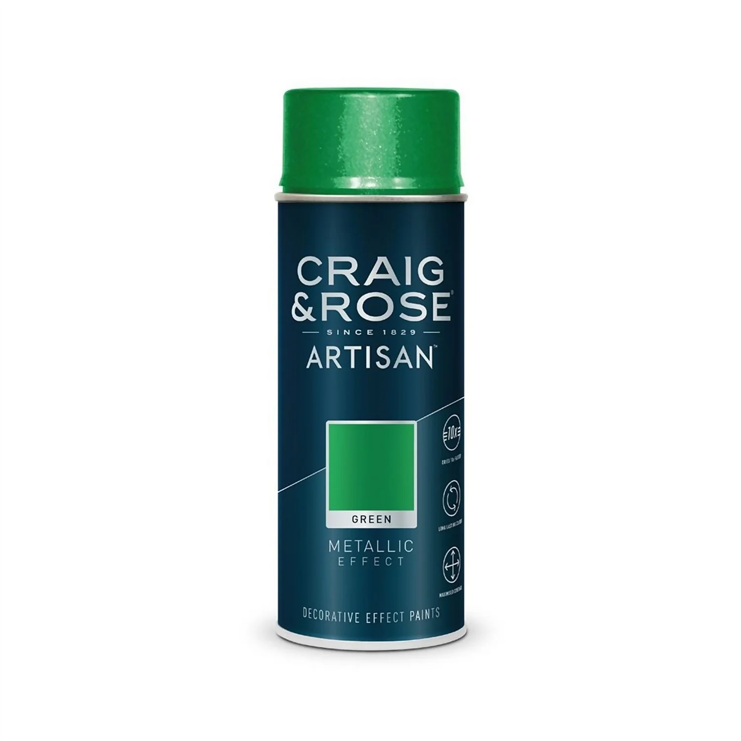 Craig & Rose Artisan Metallic Effect Spray Paint - Green - 400ml Craig & Rose Artisan Metallic Effect Spray Paint - Green - 400ml -Deals Furniture Store 12817853 1295052700150050
