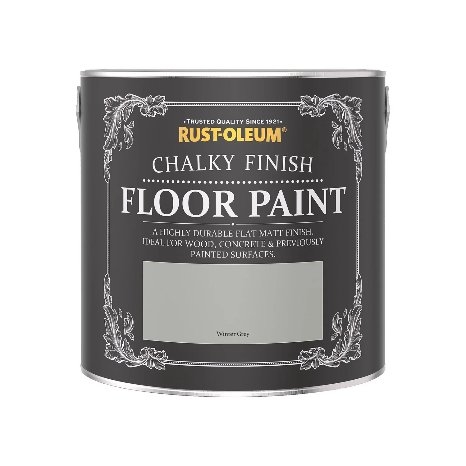 Rust-Oleum Chalky Floor Paint Winter Grey - 2.5L Rust-Oleum Chalky Floor Paint Winter Grey - 2.5L -Deals Furniture Store 12819786 7504940725516824