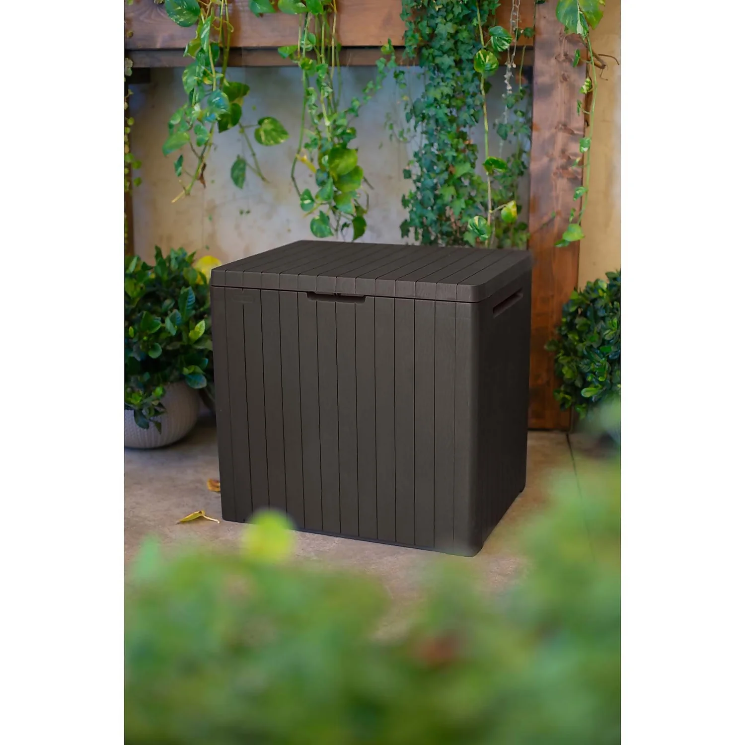 Keter City Outdoor Garden Storage Box 113L - Brown Keter City Outdoor Garden Storage Box 113L - Brown -Deals Furniture Store 12822290 1124900073755494