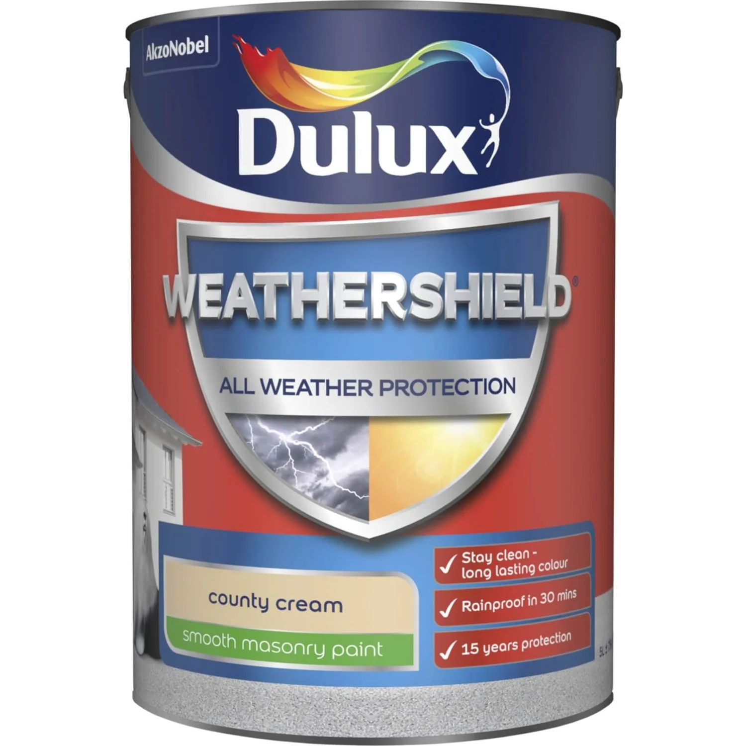 Dulux Weathershield All Weather Smooth Masonry Paint County Cream - 5L Dulux Weathershield All Weather Smooth Masonry Paint County Cream - 5L -Deals Furniture Store 12822682 1294831917946548