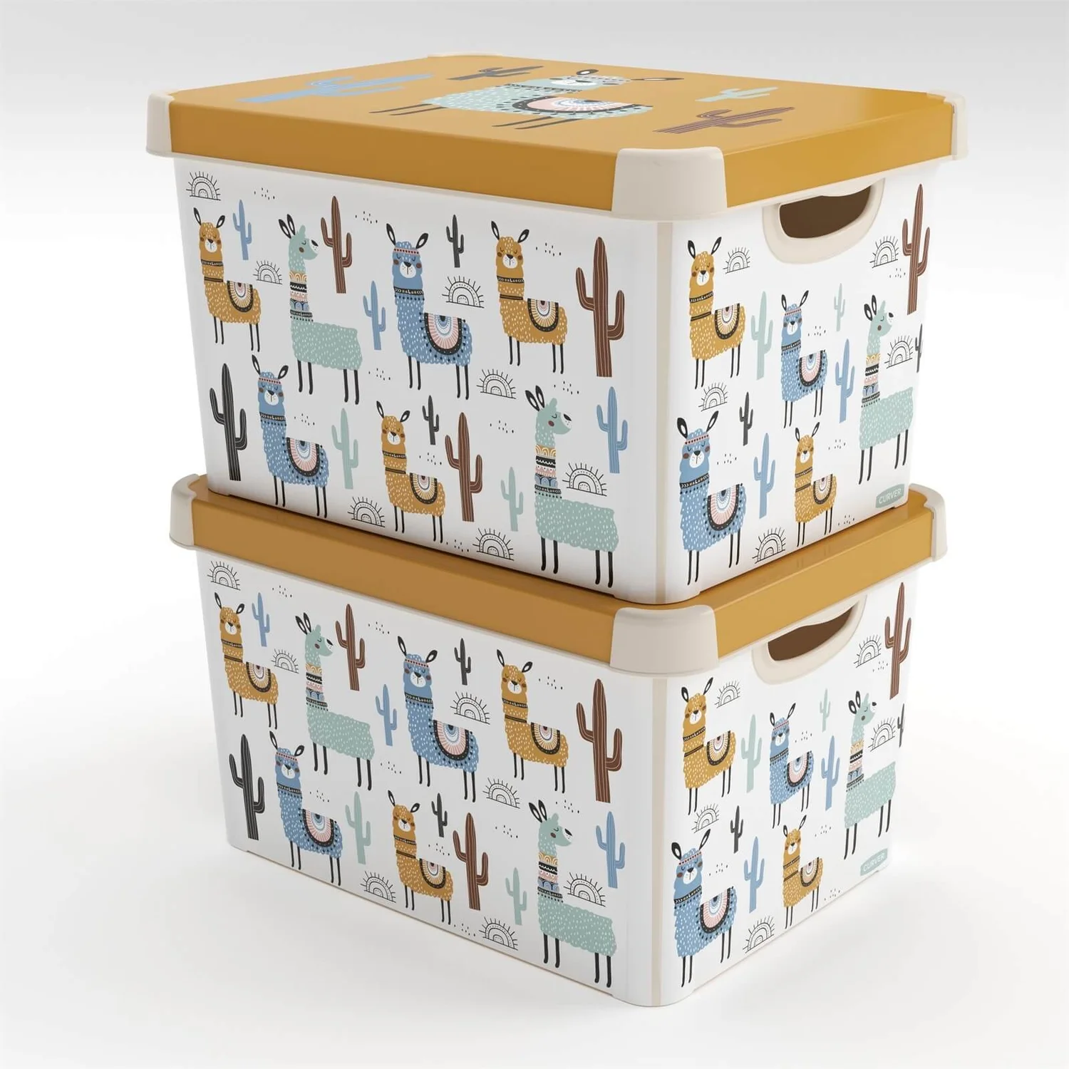 Curver Stockholm Llama Plastic Deco Storage Box - Multi-Coloured - 22L Curver Stockholm Llama Plastic Deco Storage Box - Multi-Coloured - 22L -Deals Furniture Store 12824053 2554832983038804
