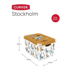 Curver Stockholm Llama Plastic Deco Storage Box - Multi-Coloured - 22L 7 Curver Stockholm Llama Plastic Deco Storage Box - Multi-Coloured - 22L -Deals Furniture Store 12824053 3534832983271178