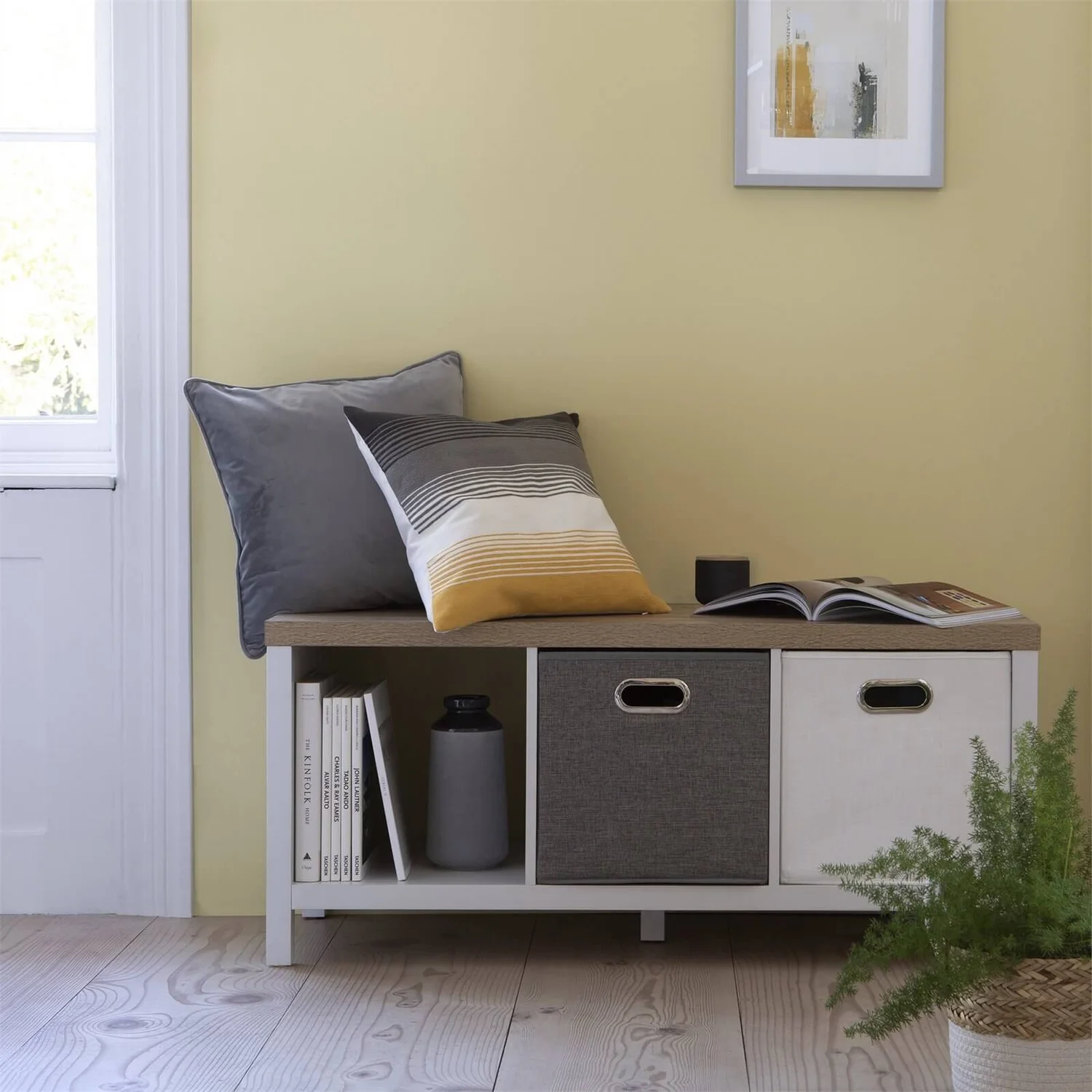 Clever Cube 1x3 Storage Unit with Legs - White Clever Cube 1x3 Storage Unit With Legs - White -Deals Furniture Store 12824159 1094833192655383