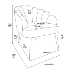 Sophia Scallop Occasional Chair - Blush 8 Sophia Scallop Occasional Chair - Blush -Deals Furniture Store 12836665 1155014368372684
