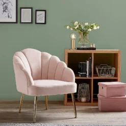 Sophia Scallop Occasional Chair - Blush 2 Sophia Scallop Occasional Chair - Blush -Deals Furniture Store 12836665 1264875399597729