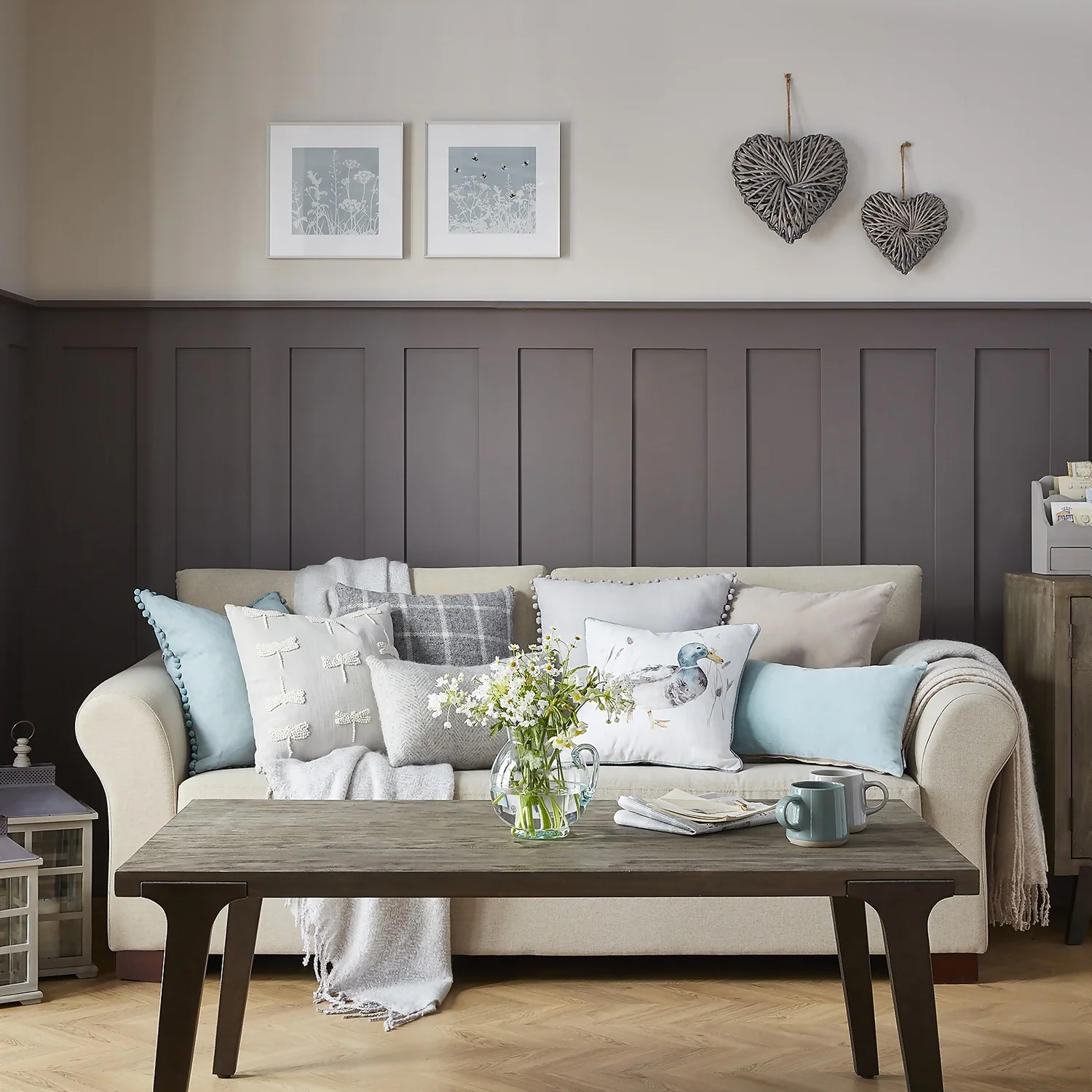 Country Living Duck Print Cushion - 43x43cm Country Living Duck Print Cushion - 43x43cm -Deals Furniture Store 12887247 1304869488258883