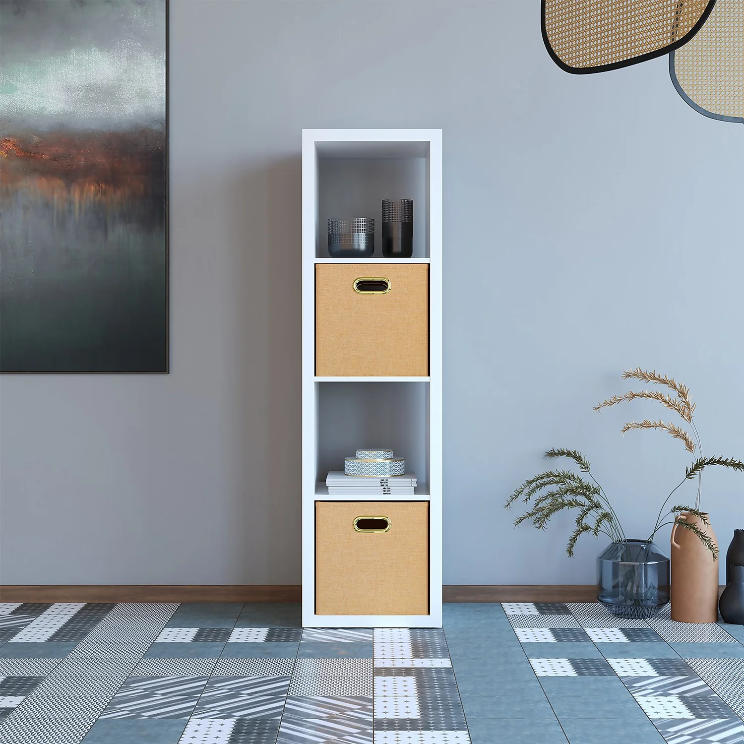 Clever Cube Woven Insert - Golden Clever Cube Woven Insert - Golden -Deals Furniture Store 12932947 1135000583800721