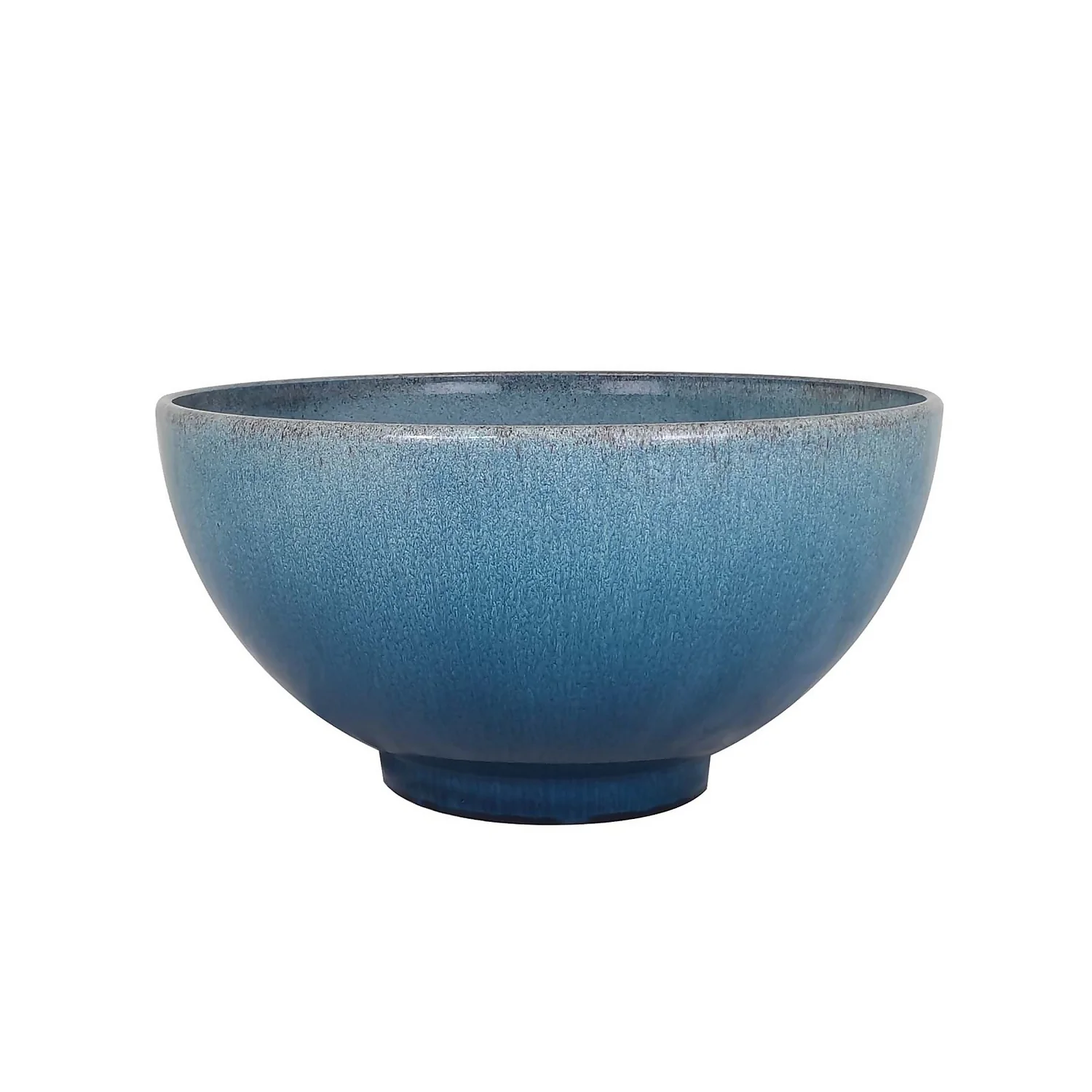 Glazed Finish Blue Bowl Planter - 32.5cm Glazed Finish Blue Bowl Planter - 32.5cm -Deals Furniture Store 13190814 7094909731310044