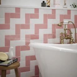 Country Living Artisan Antique White Ceramic Wall Tile 75 X 150mm - 0.5sqm Pack -Deals Furniture Store 13220552 1904909608355245