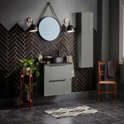 House Beautiful Aurelia Liquorice Ceramic Wall Tile 75 X 300mm - 0.5sqm Pack -Deals Furniture Store 13220563 9214909608085671