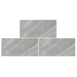 Sandwaves Gloss Light Grey Porcelain Wall & Floor Tile 300 X 600mm - 0.9sqm Pack -Deals Furniture Store 13220571 1904916351304765
