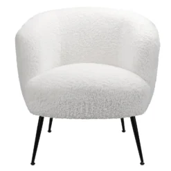 Tori Boucle Tub Chair - White 2 Tori Boucle Tub Chair - White -Deals Furniture Store 13224150 3994919264467773