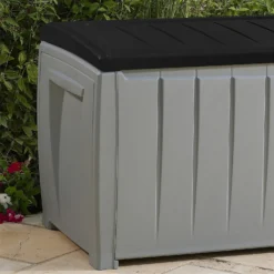Keter Ace Outdoor Garden Storage Box 124 X 55 X 62.5 Cm - Grey And Black 7 Keter Ace Outdoor Garden Storage Box 124 X 55 X 62.5 Cm - Grey And Black -Deals Furniture Store 13432924 3844947994747044