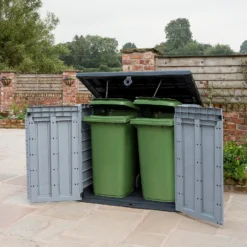 Keter Store It Out Ace Outdoor Garden Storage Shed 1200L - Grey / Graphite -Deals Furniture Store 13531577 7064925770968030