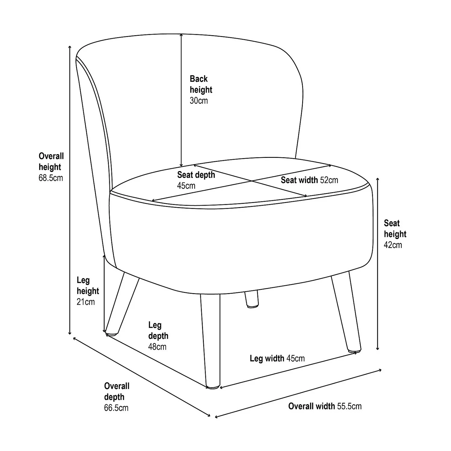 Amy Occasional Chair - Curiosity Navy Amy Occasional Chair - Curiosity Navy -Deals Furniture Store 13644153 1855009660499234