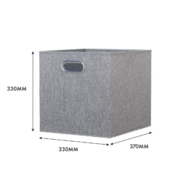 Clever Cube Fabric Insert - Set Of 2 - Woven Silver -Deals Furniture Store 13911399 1694981913376663