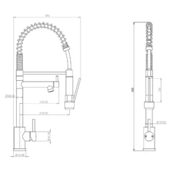 Rona Pull And Spray Tap - Brushed Steel -Deals Furniture Store 13928923 1934998571304271