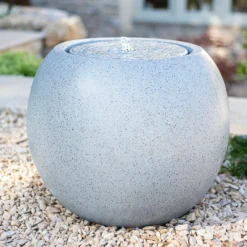 Stylish Fountain Nara Ripple Garden Water Feature With LEDs -Deals Furniture Store 13947171 7665005844791440