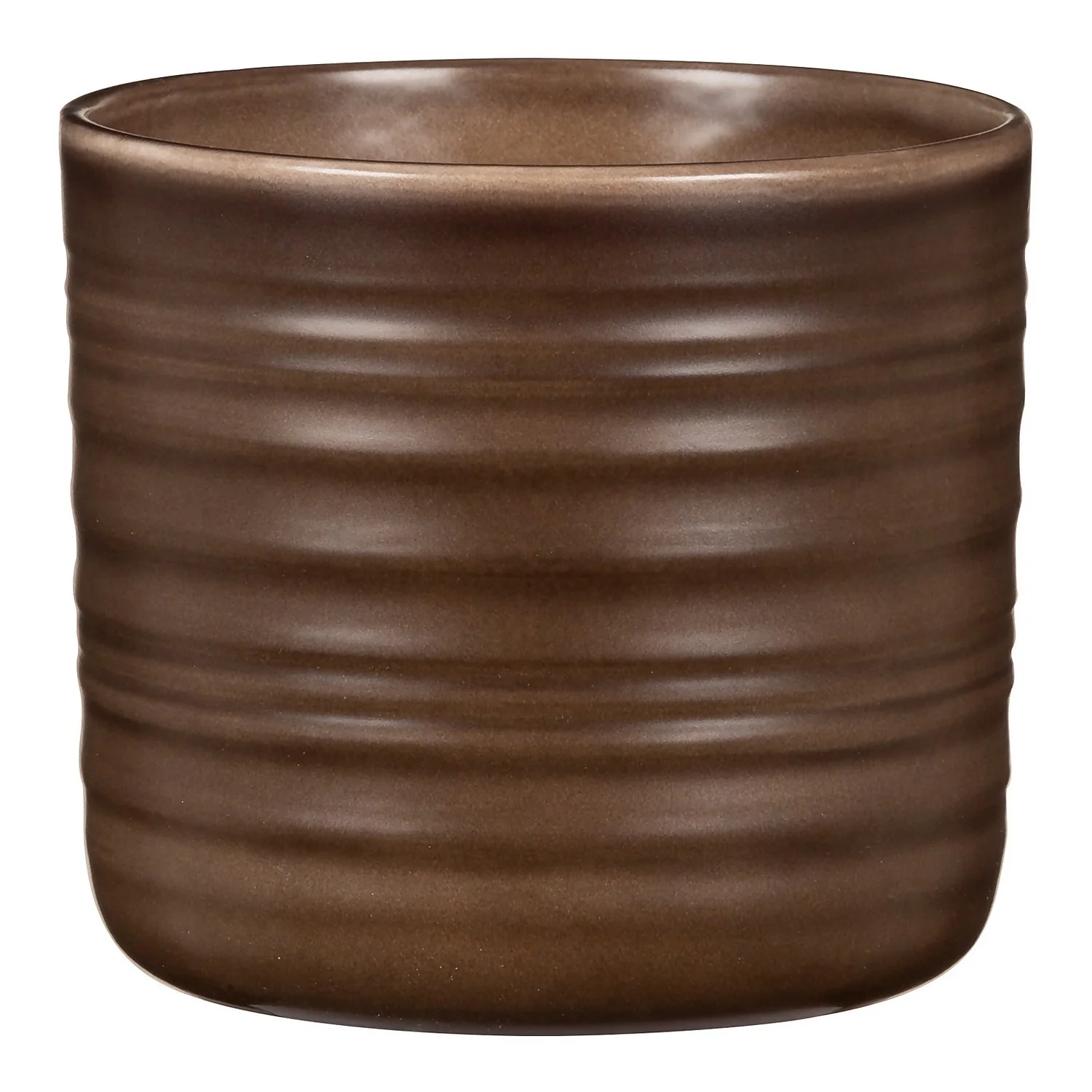 Scheurich Ripple Brown Indoor Pot - 23cm Scheurich Ripple Brown Indoor Pot - 23cm -Deals Furniture Store 13953261 1484987120021158