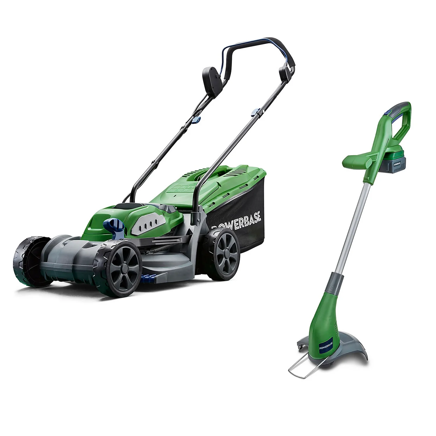 Powerbase 20V Cordless Lawn Mower & Trimmer Twin Pack - 25cm Powerbase 20V Cordless Lawn Mower & Trimmer Twin Pack - 25cm -Deals Furniture Store 13956505 1725011015539543