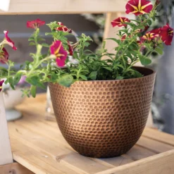 Suva Hammered Pot Bronze - 38cm -Deals Furniture Store 13973655 1115011805774286