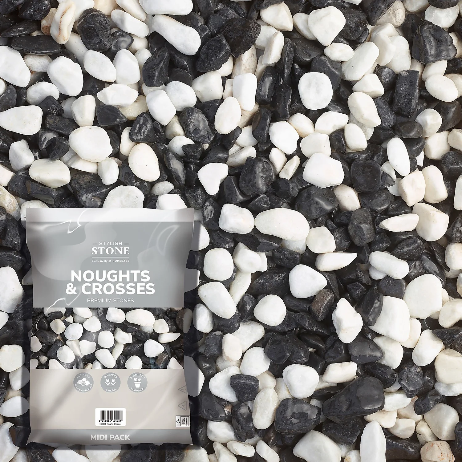 Stylish Stone Noughts & Crosses Decorative Pebbles Midi Bag Stylish Stone Noughts & Crosses Decorative Pebbles Midi Bag -Deals Furniture Store 13996137 1235013106621611