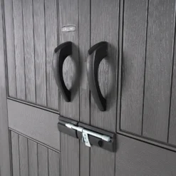 Lifetime 7x7ft Outdoor Storage Shed - Rough-Cut Grey 9 Lifetime 7x7ft Outdoor Storage Shed - Rough-Cut Grey -Deals Furniture Store 13997403 1835000055142995