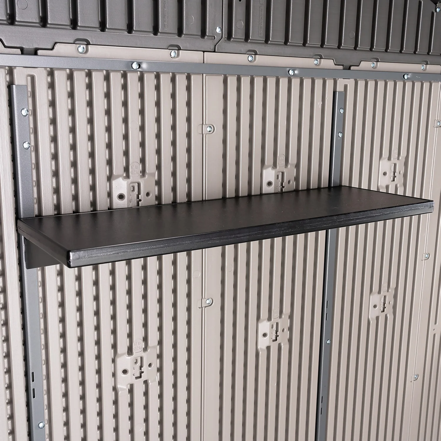 Lifetime 7x7ft Outdoor Storage Shed - Rough-Cut Grey Lifetime 7x7ft Outdoor Storage Shed - Rough-Cut Grey -Deals Furniture Store 13997403 5775000055102387