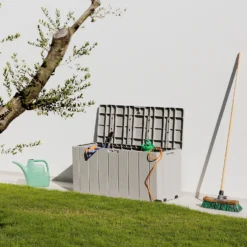 Toomax Bravo Garden Storage Box 270L - Warm Grey 9 Toomax Bravo Garden Storage Box 270L - Warm Grey -Deals Furniture Store 13997481 1945004537356445