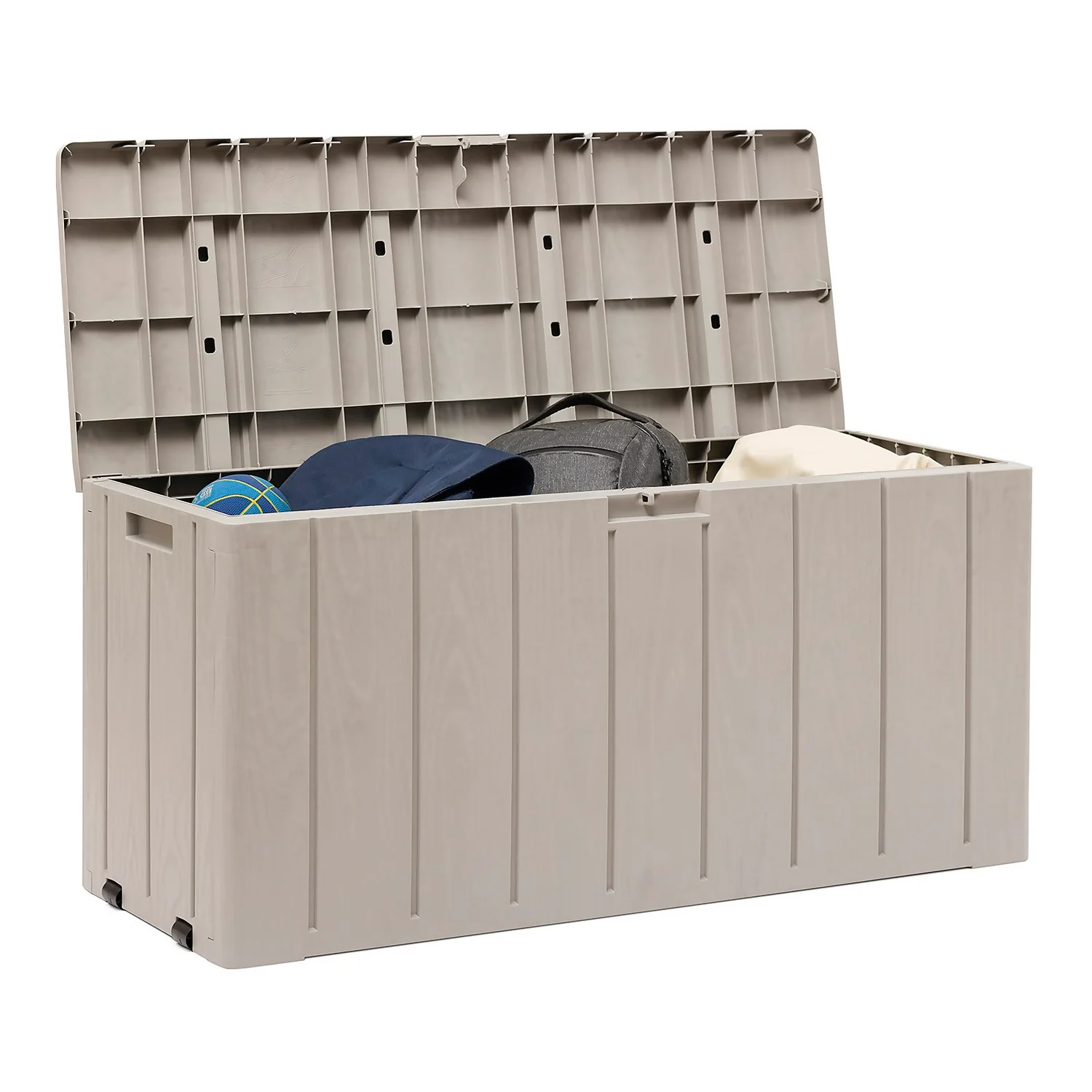 Toomax Bravo Garden Storage Box 270L - Warm Grey Toomax Bravo Garden Storage Box 270L - Warm Grey -Deals Furniture Store 13997481 5245004537169884