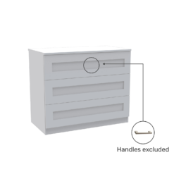 House Beautiful Realm Wide Chest Of Drawers - White Shaker (W) 900mm X (H) 756mm -Deals Furniture Store 13999806 8415005576147458