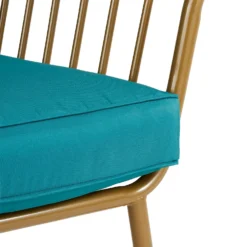 Omari Metal Garden Sofa Set - Teal & Gold -Deals Furniture Store 14005703 6735022638292255