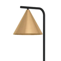 Eglo Narices Floor Lamp - Black & Brushed Brass -Deals Furniture Store 14302958 1355038223595285