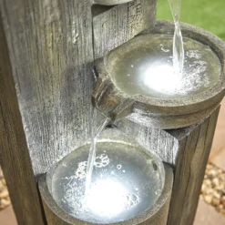 Stylish Fountain Ash Columns Water Feature With LEDs -Deals Furniture Store 14519359 9495047822654713